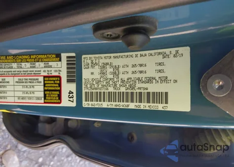 2019 Toyota Tacoma Trd Off Road z USA, uszkodzony, nr VIN 3TMCZ5AN8KM237166